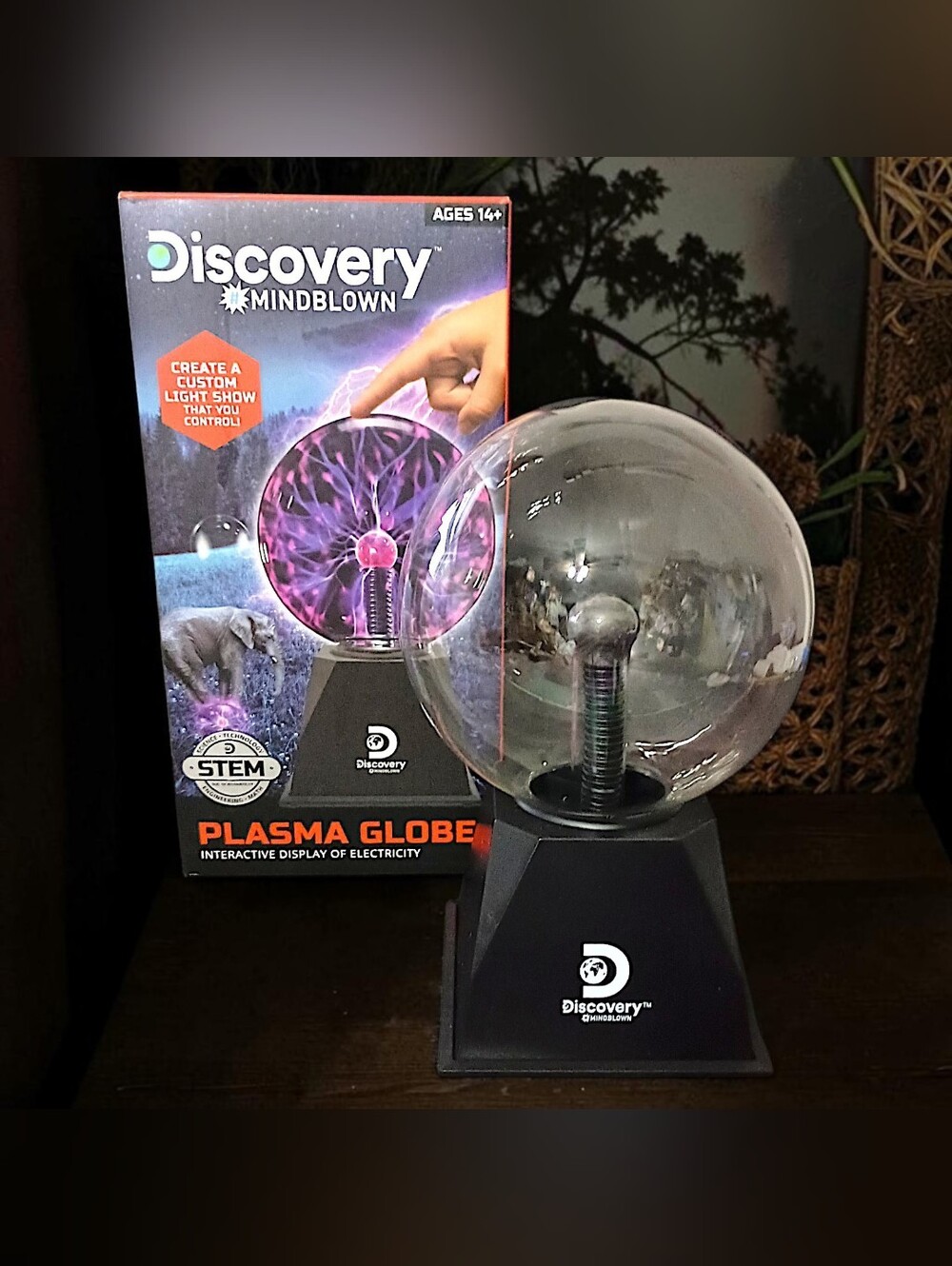 Discovery Mindblown Plasma Globe Toy Interactive Electricity STEM Science VIDEO